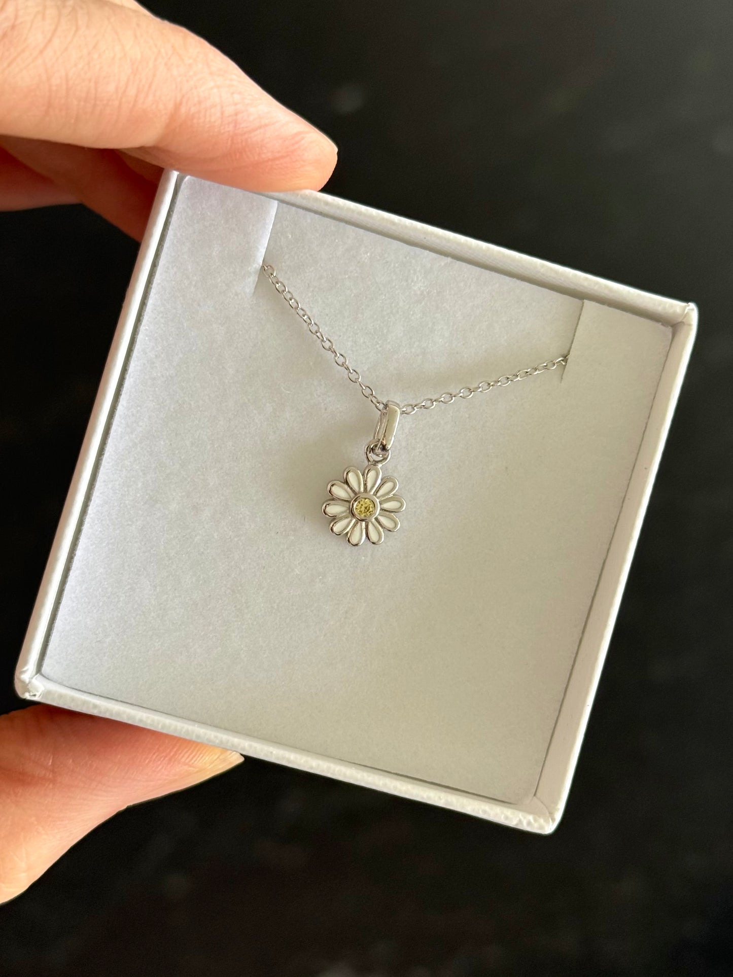 Collar Daisy plata