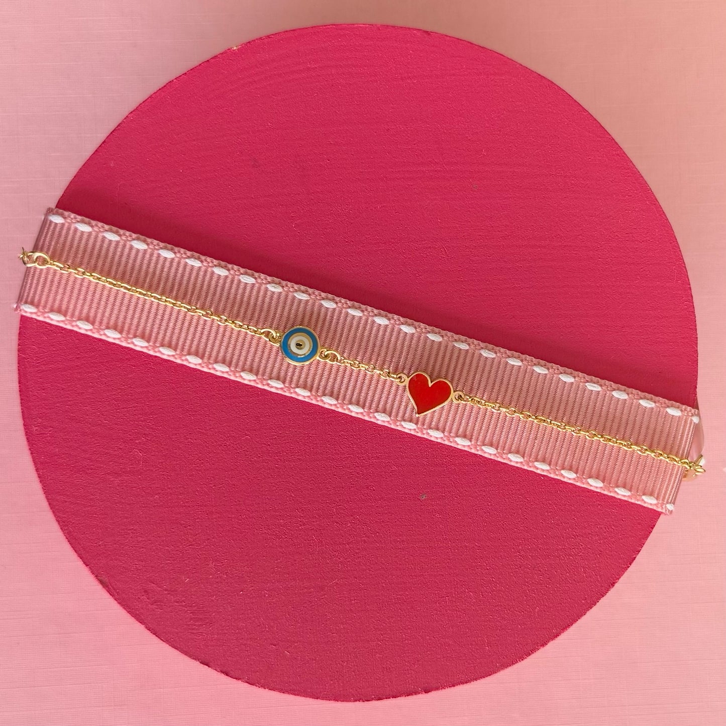 Pulsera ojo turco corazón