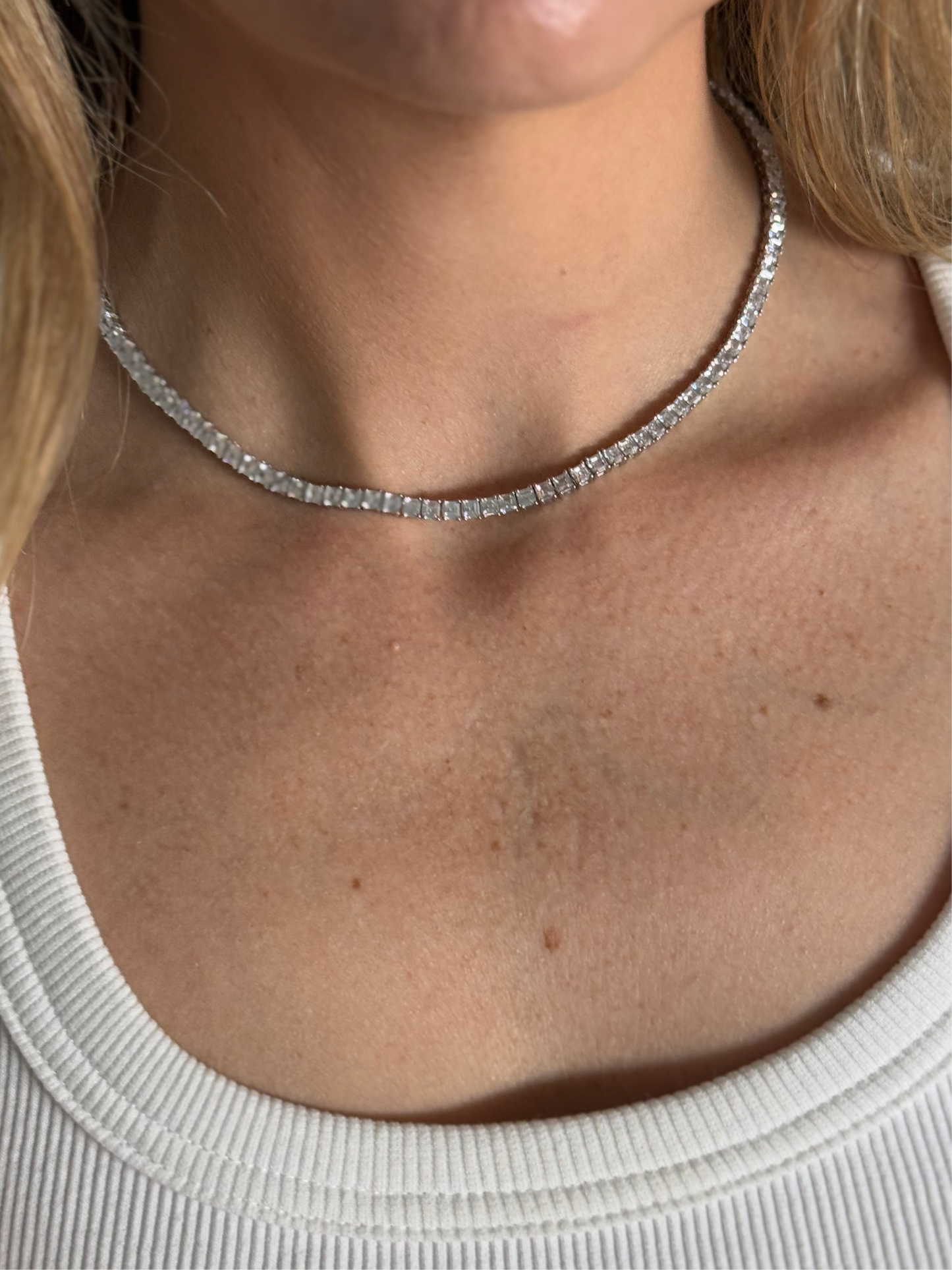 Collar tennis corte princesa