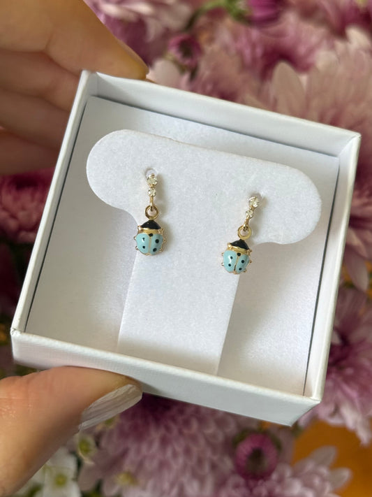 Aretes catarinas colgantes