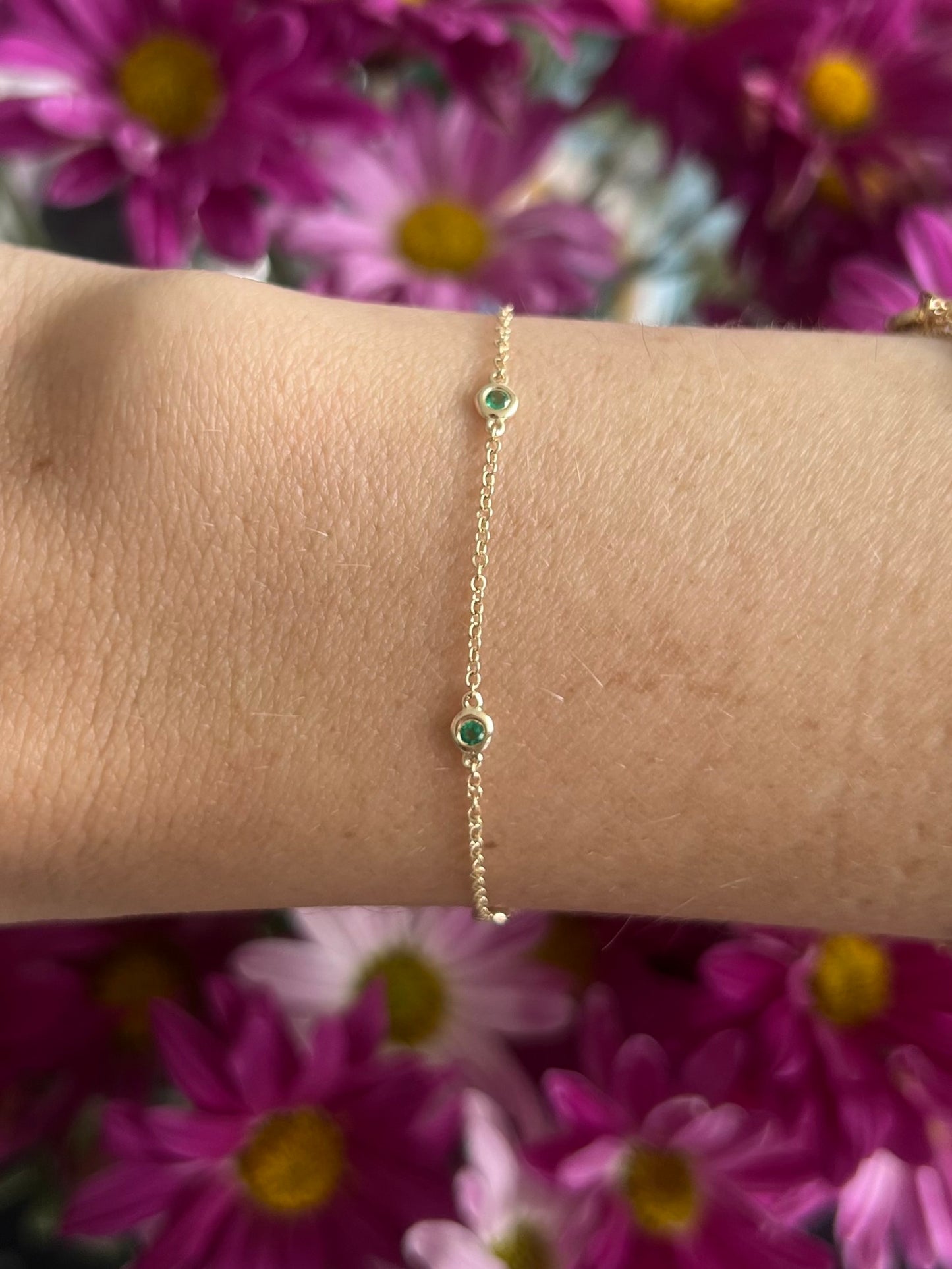 Pulsera esmeraldas bty