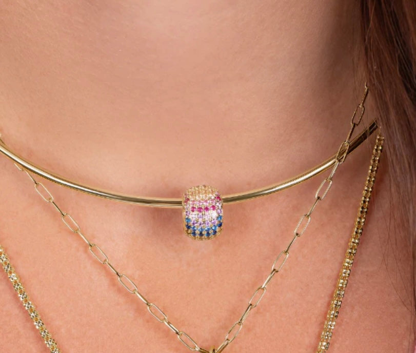 Charm spacer arcoiris