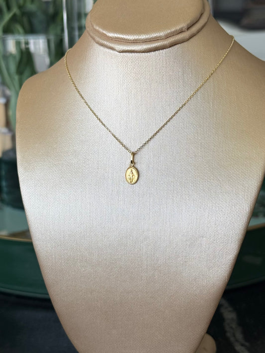 Collar medalla virgen