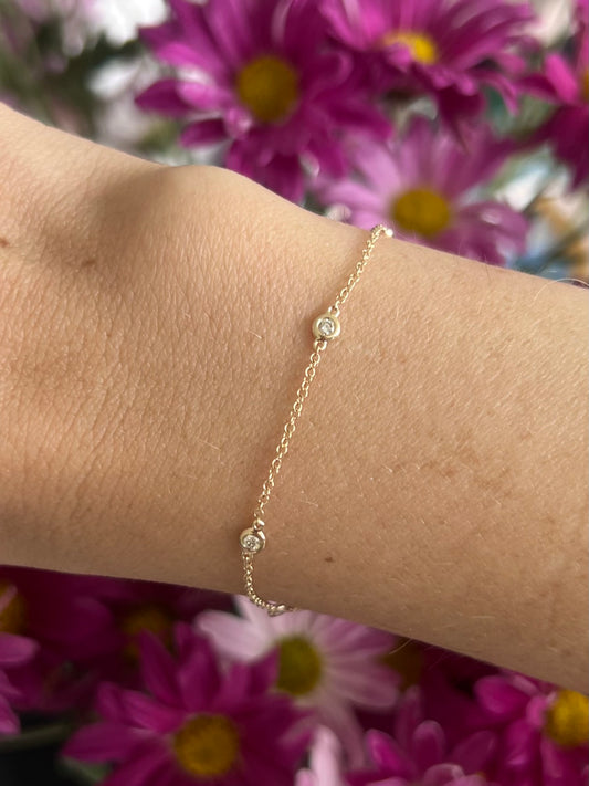 Pulsera diamantes bty