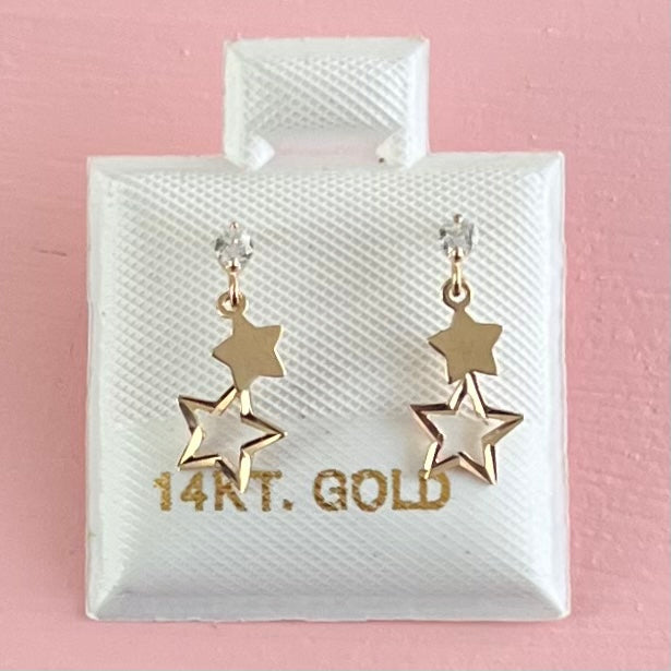 Aretes Estrellas colgantes