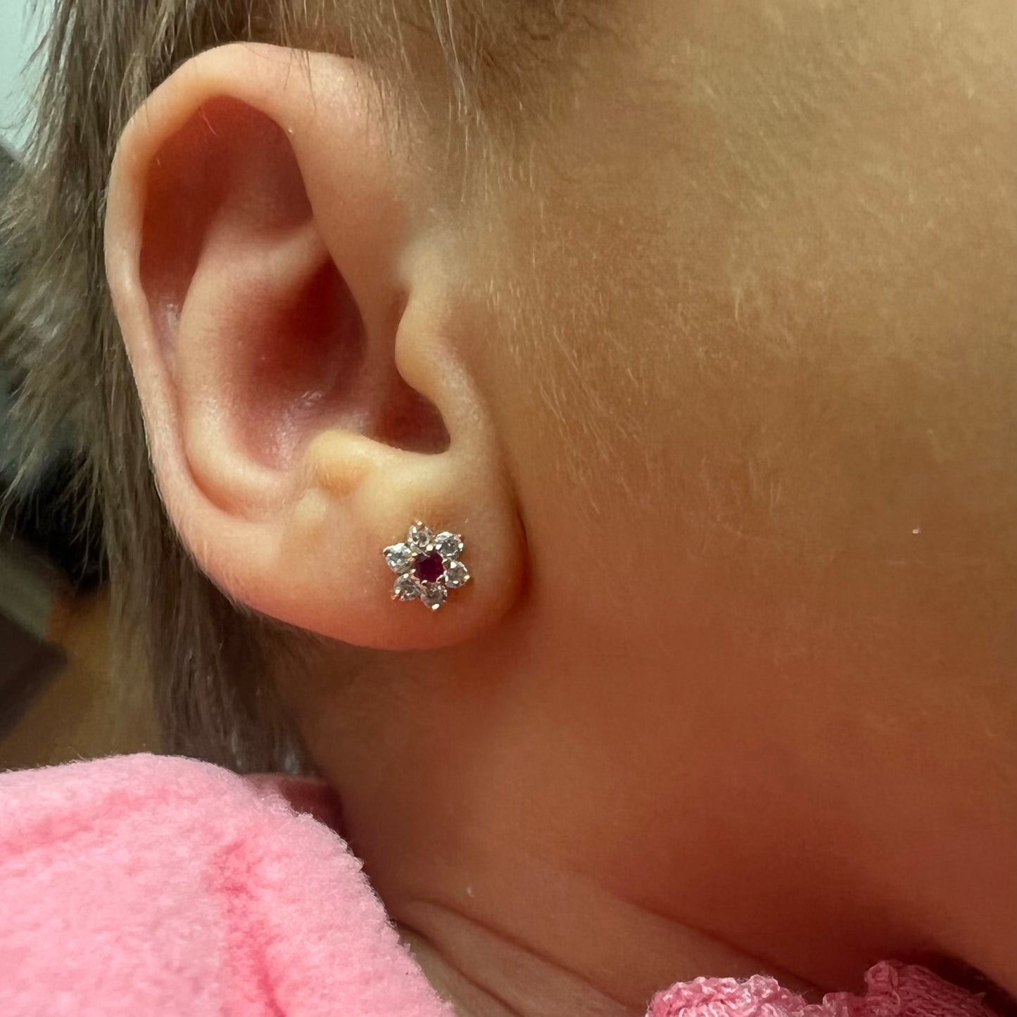 Aretes flor mini
