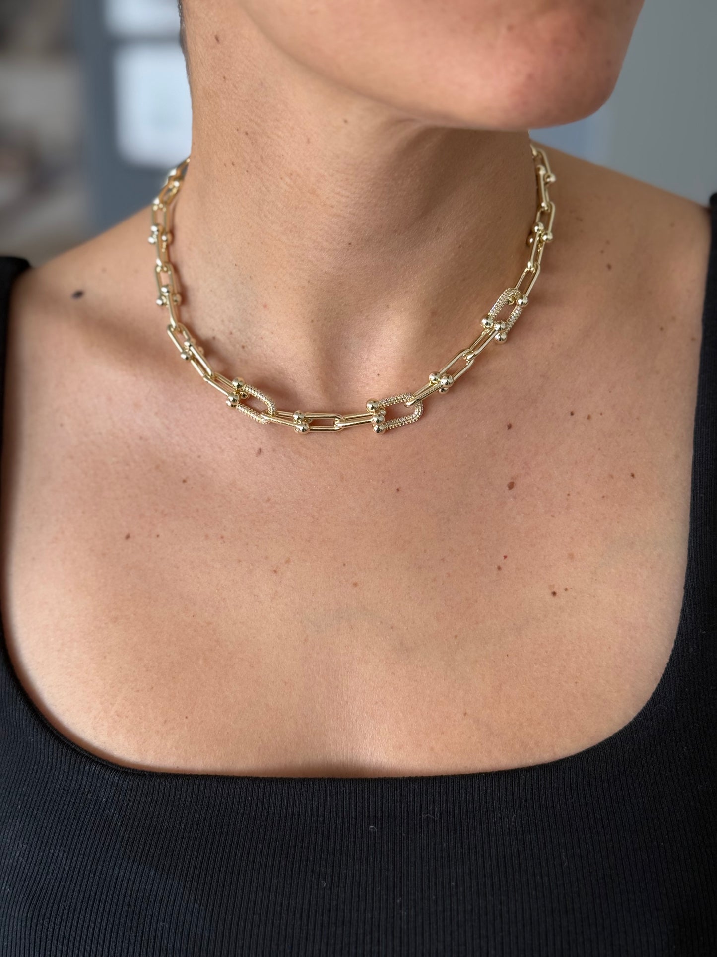 Collar chunky u links