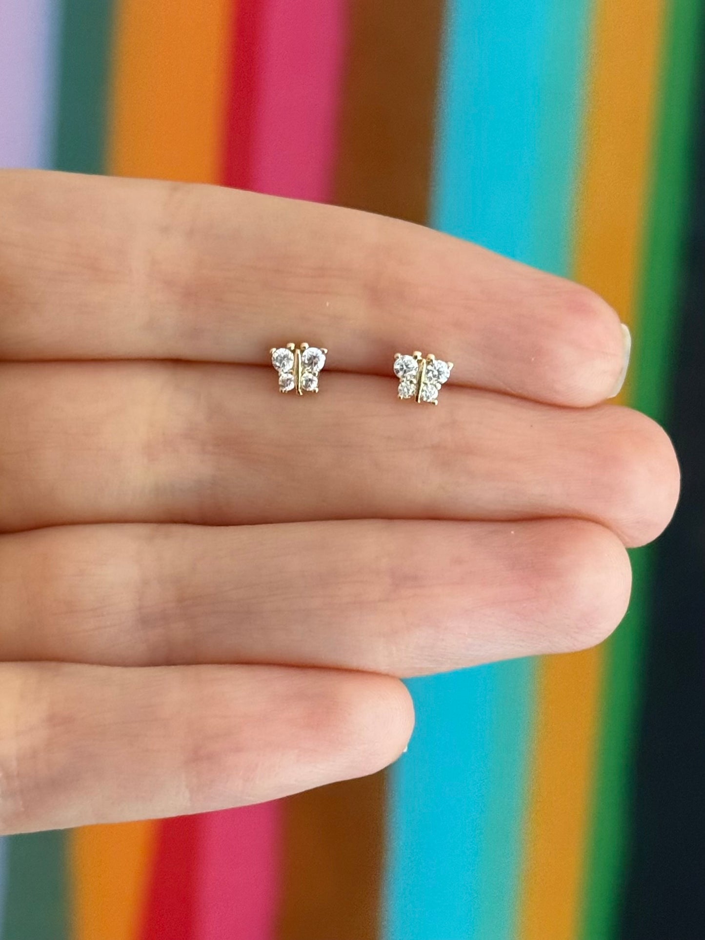 Aretes mariposas cz