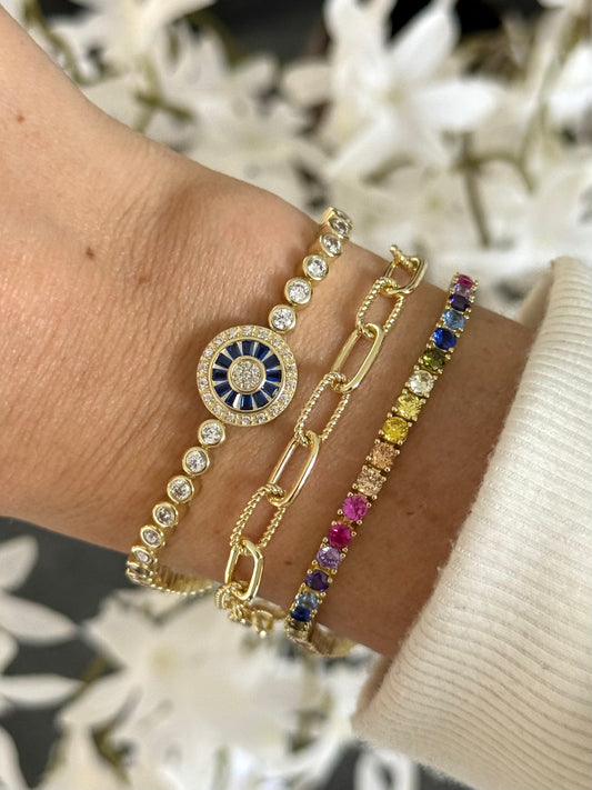 Pulsera tennis ojo turco