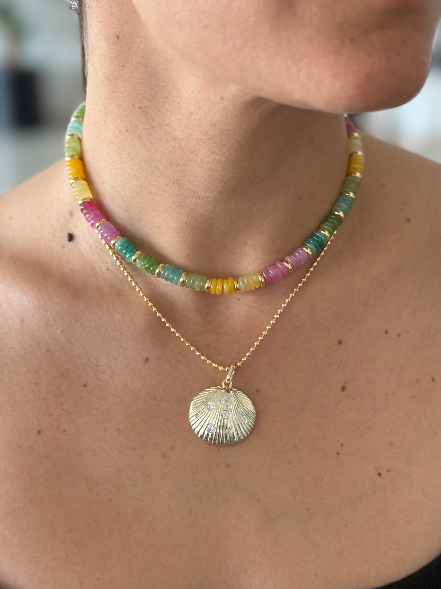 Cadena bolitas diamond cut
