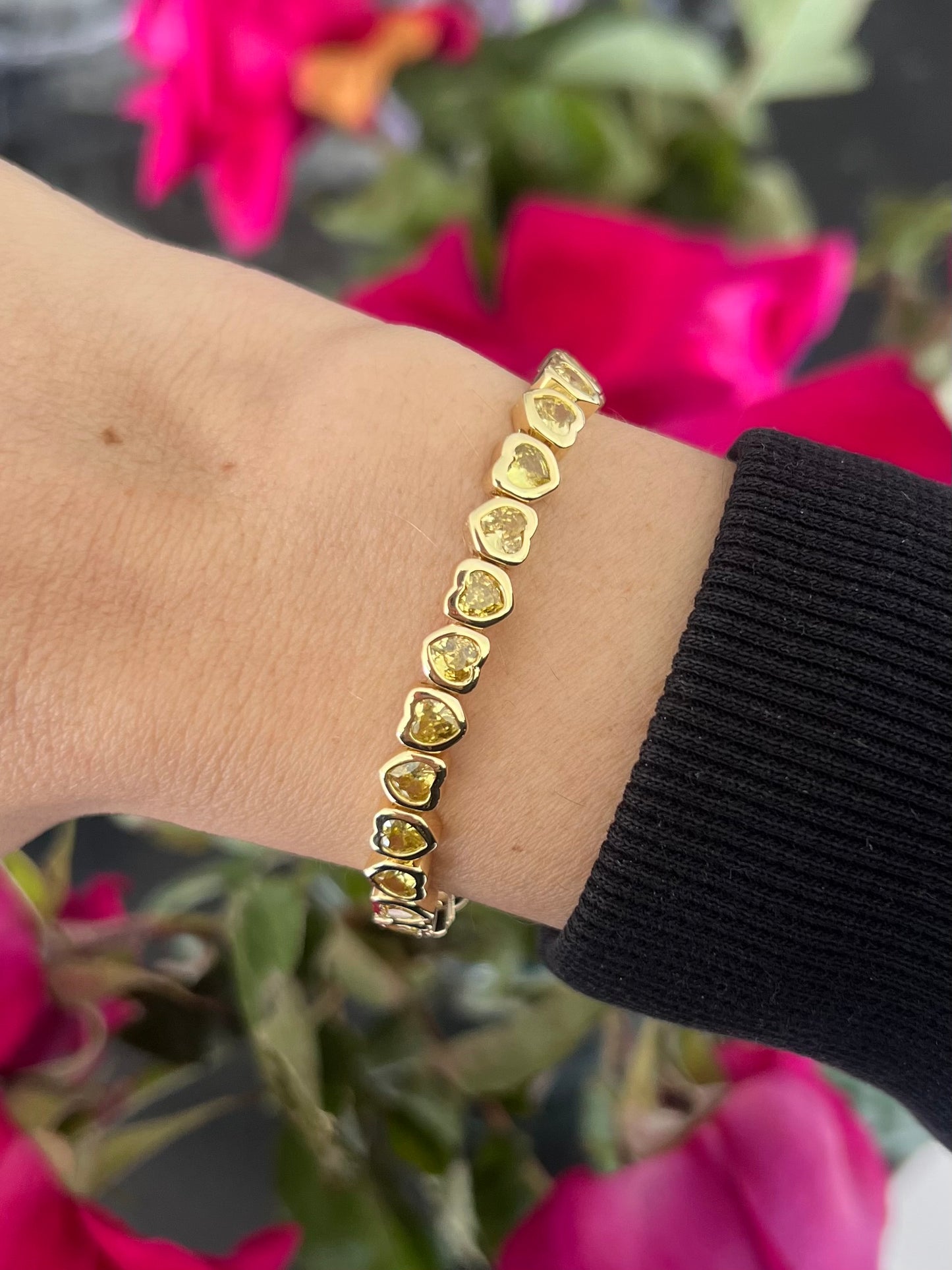 Pulsera corazones stretchy