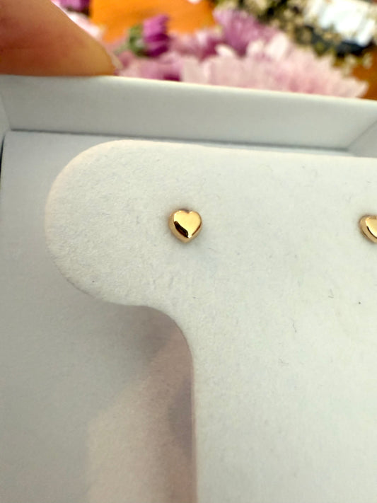Aretes corazón mini
