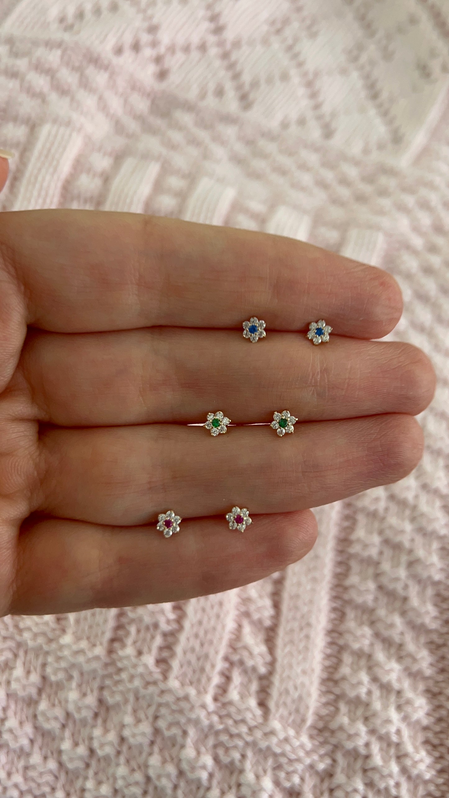 Aretes flor mini