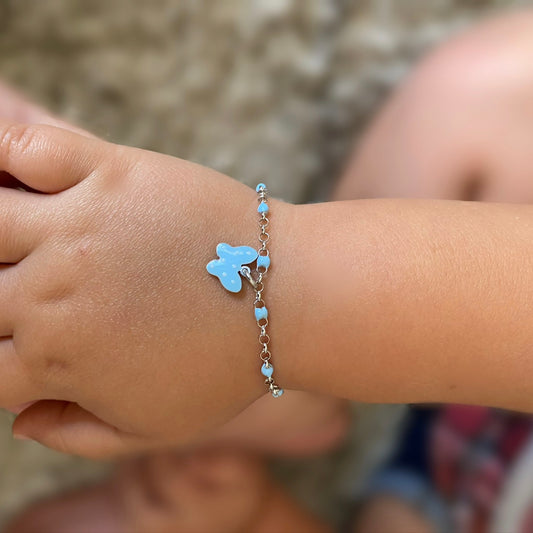Pulsera mariposa plata