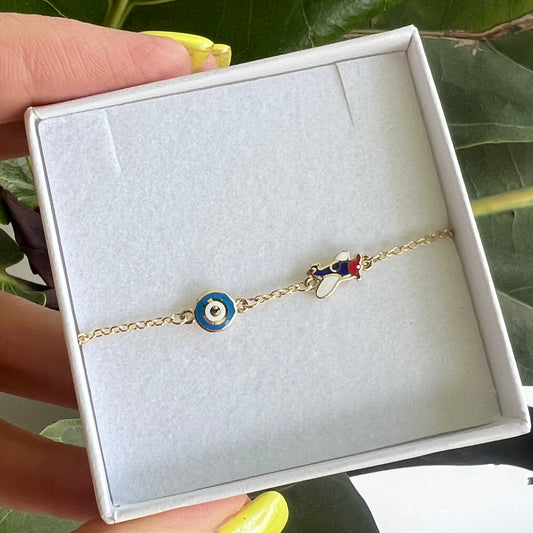 Pulsera ojo con avión