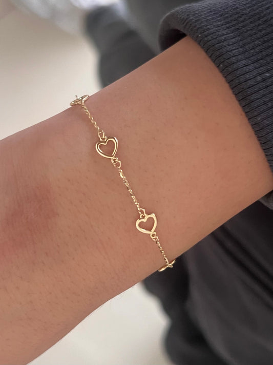 Pulsera corazones