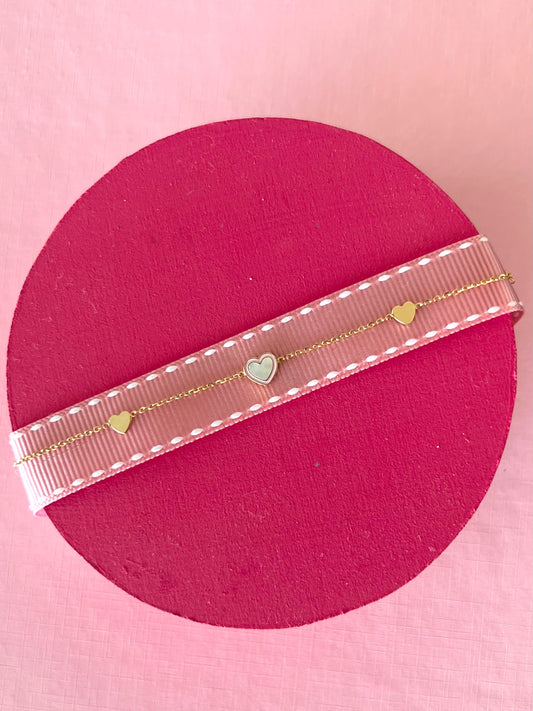 Pulsera corazones
