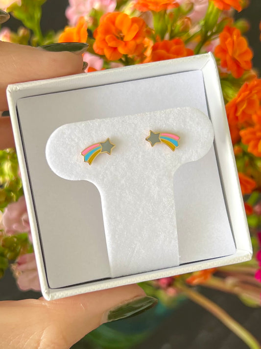 Aretes Estrella fugaz