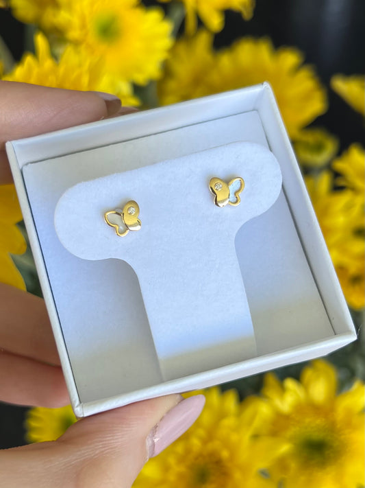 Arete mariposa media mop