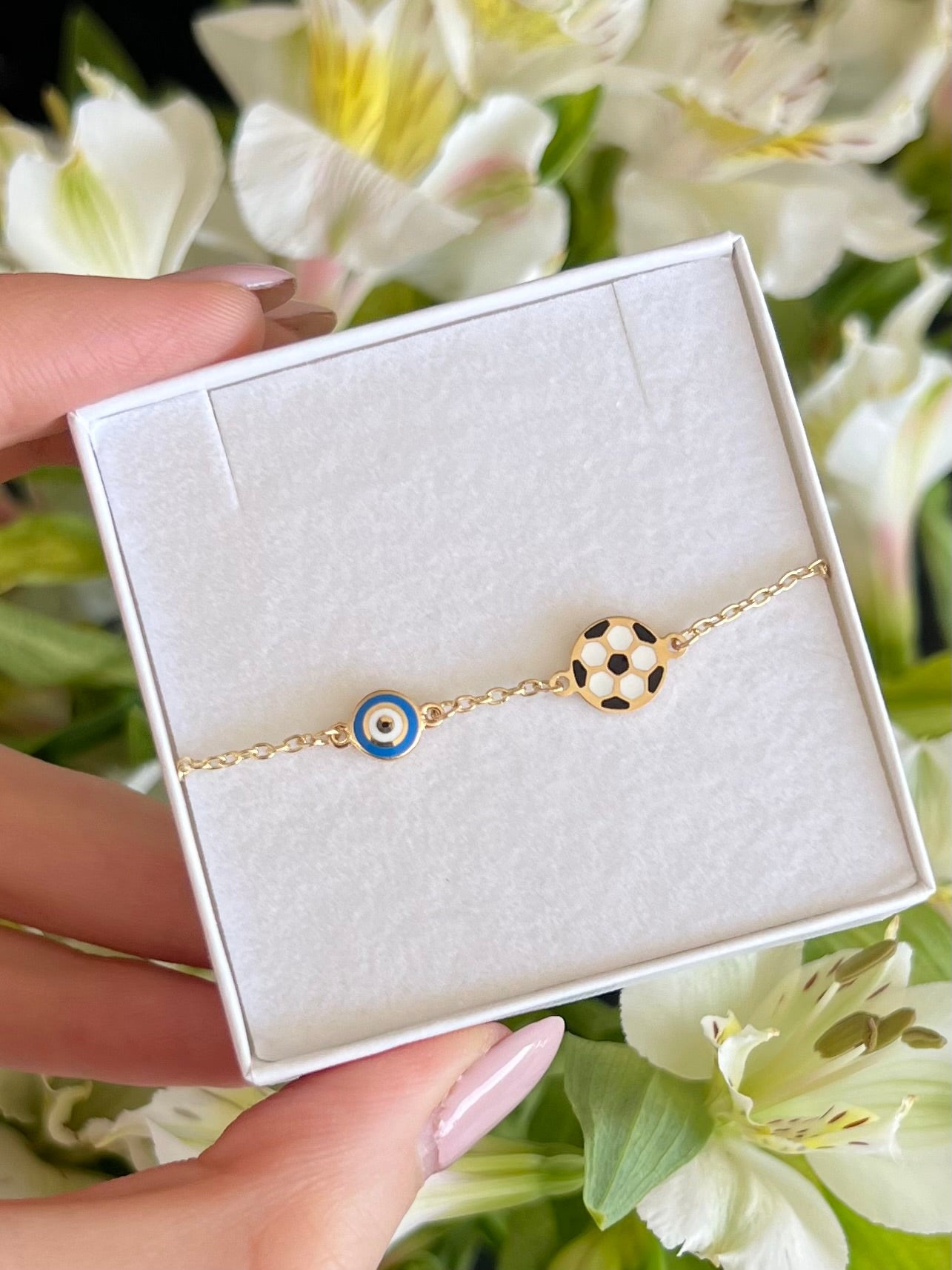 Pulsera ojo balón de fútbol