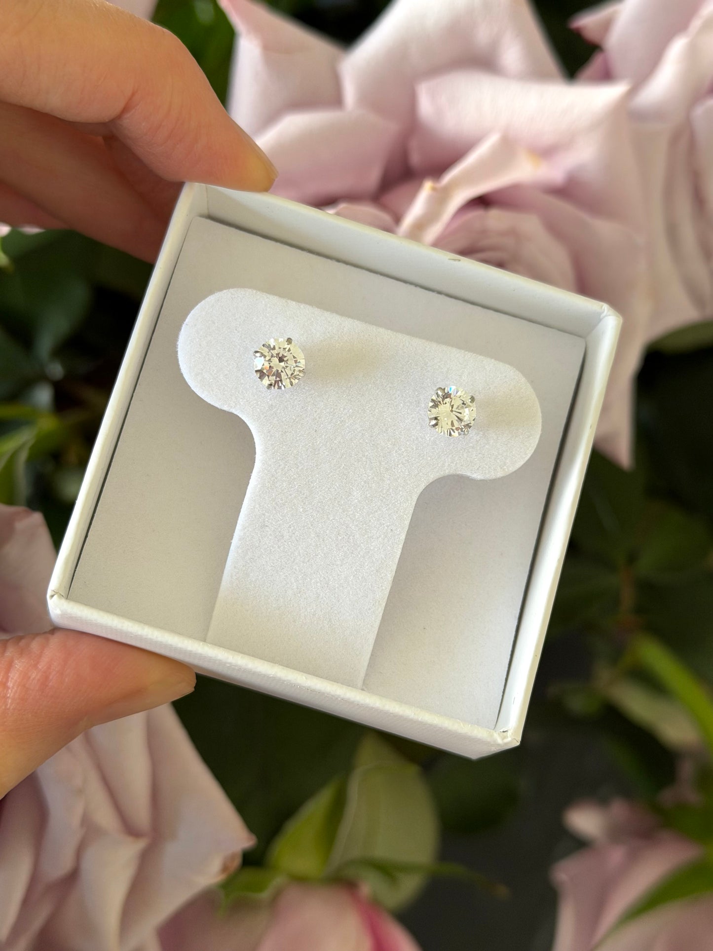 Aretes zirconias 6mm