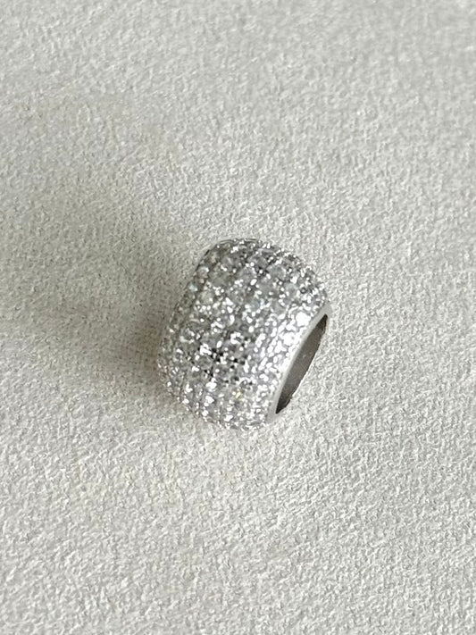 Charm spacer pave blanco