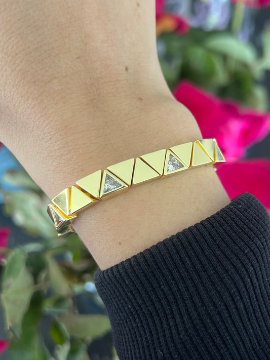 Pulsera triángulos stretchy