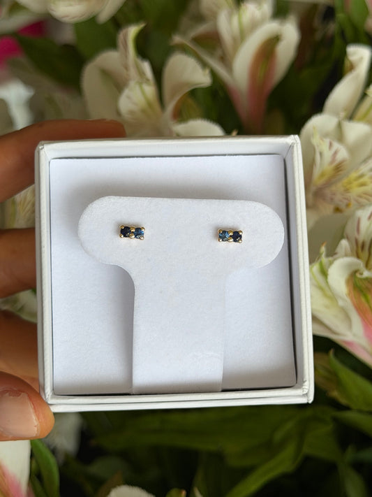 Aretes dos zafiros