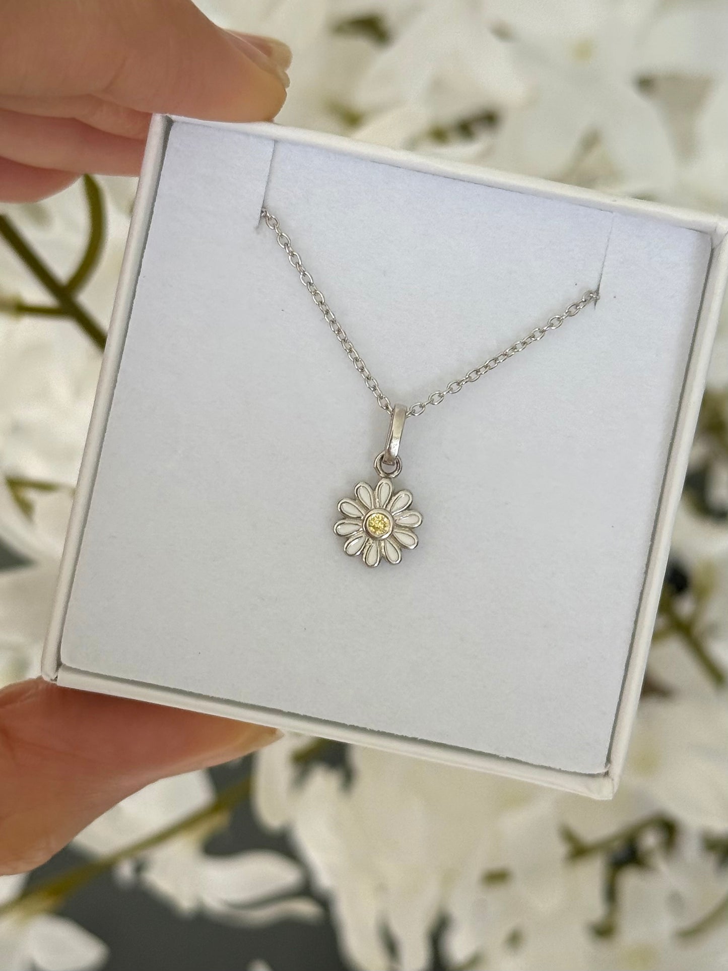 Collar Daisy plata