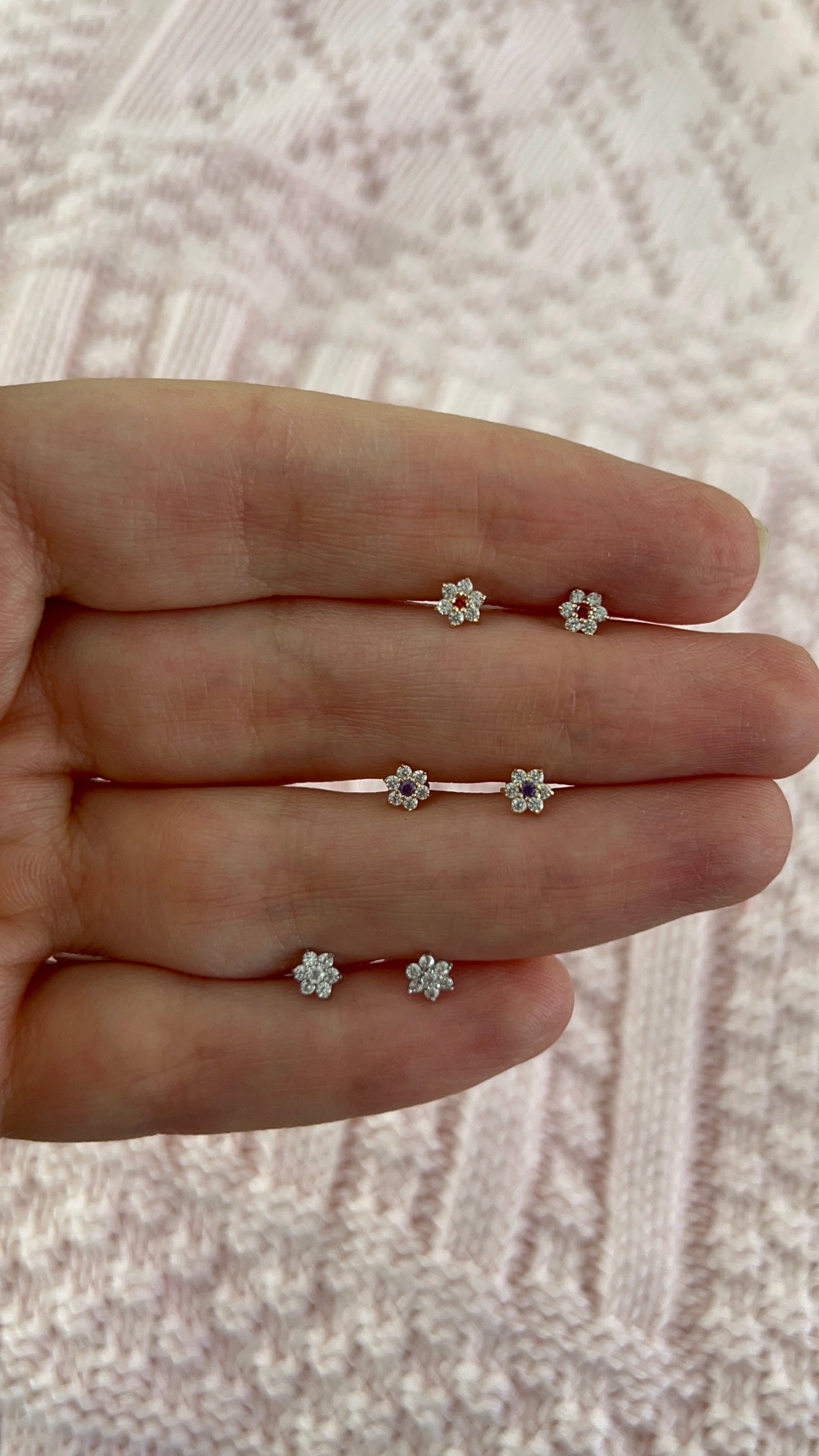 Aretes flor mini