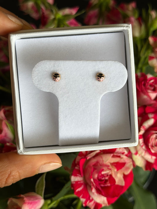 Aretes catarina mini rosa