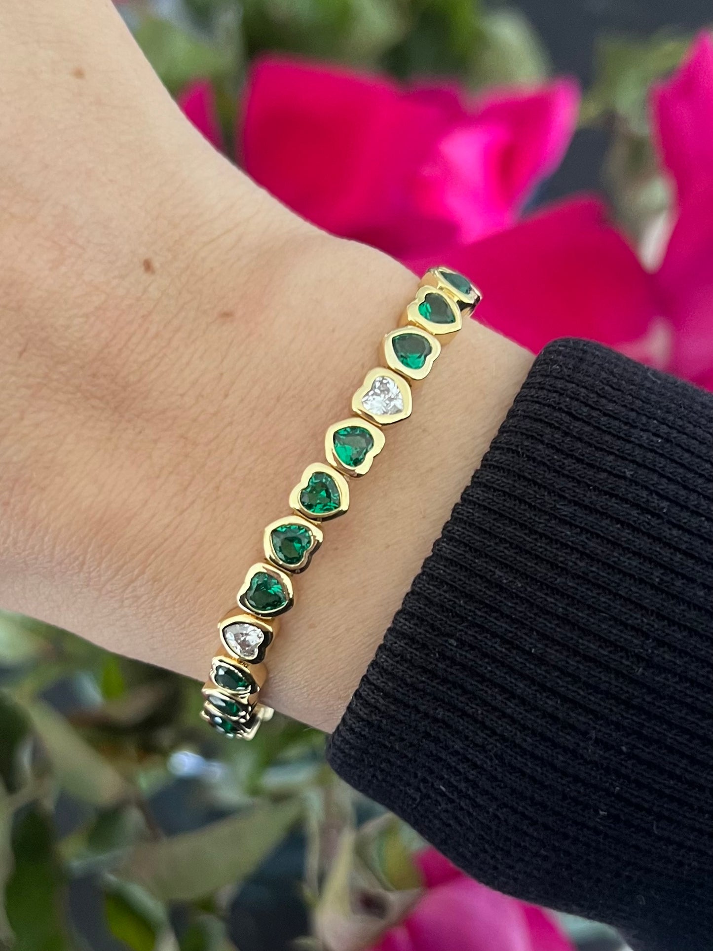 Pulsera corazones stretchy