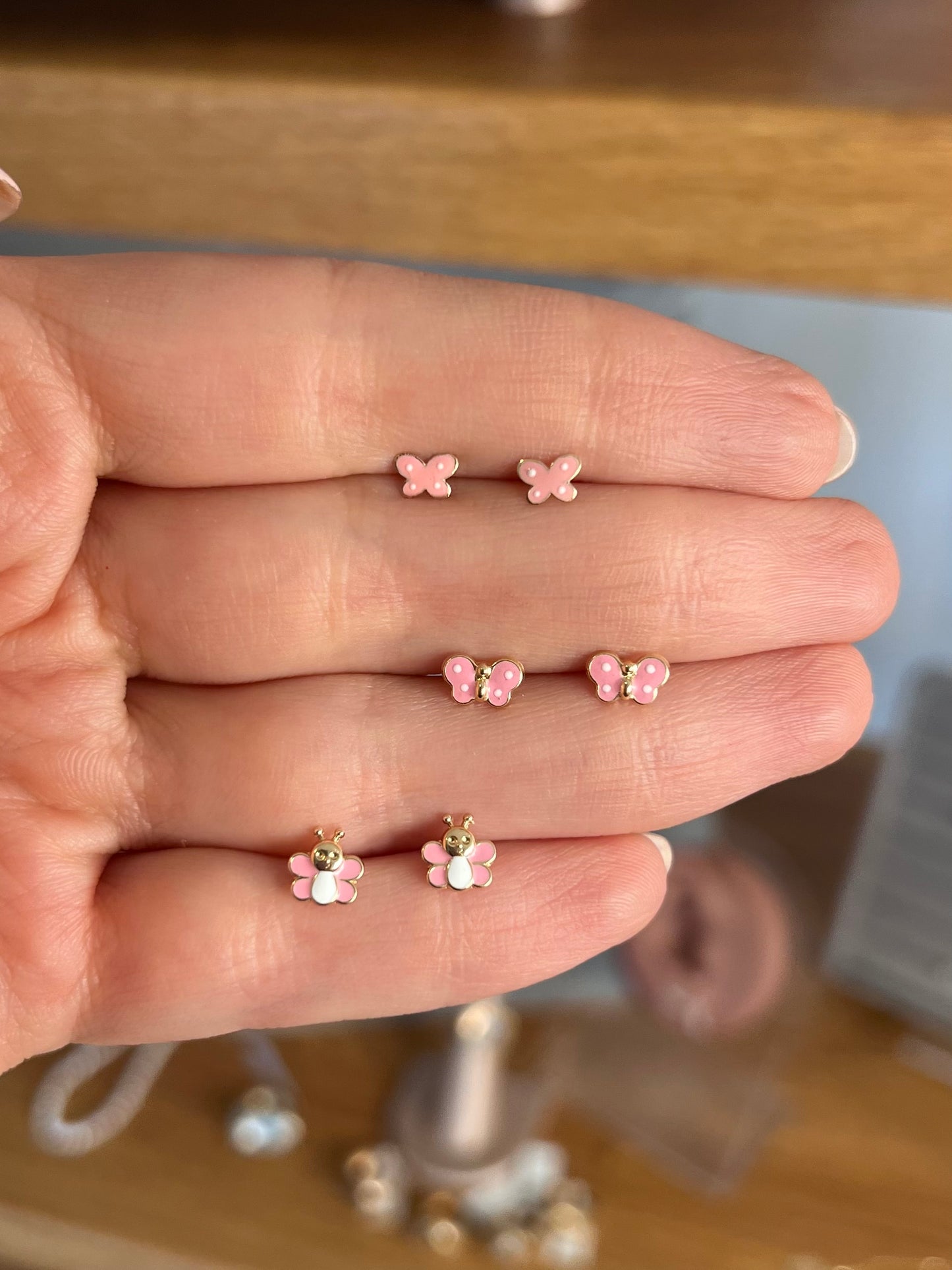 Aretes mariposa