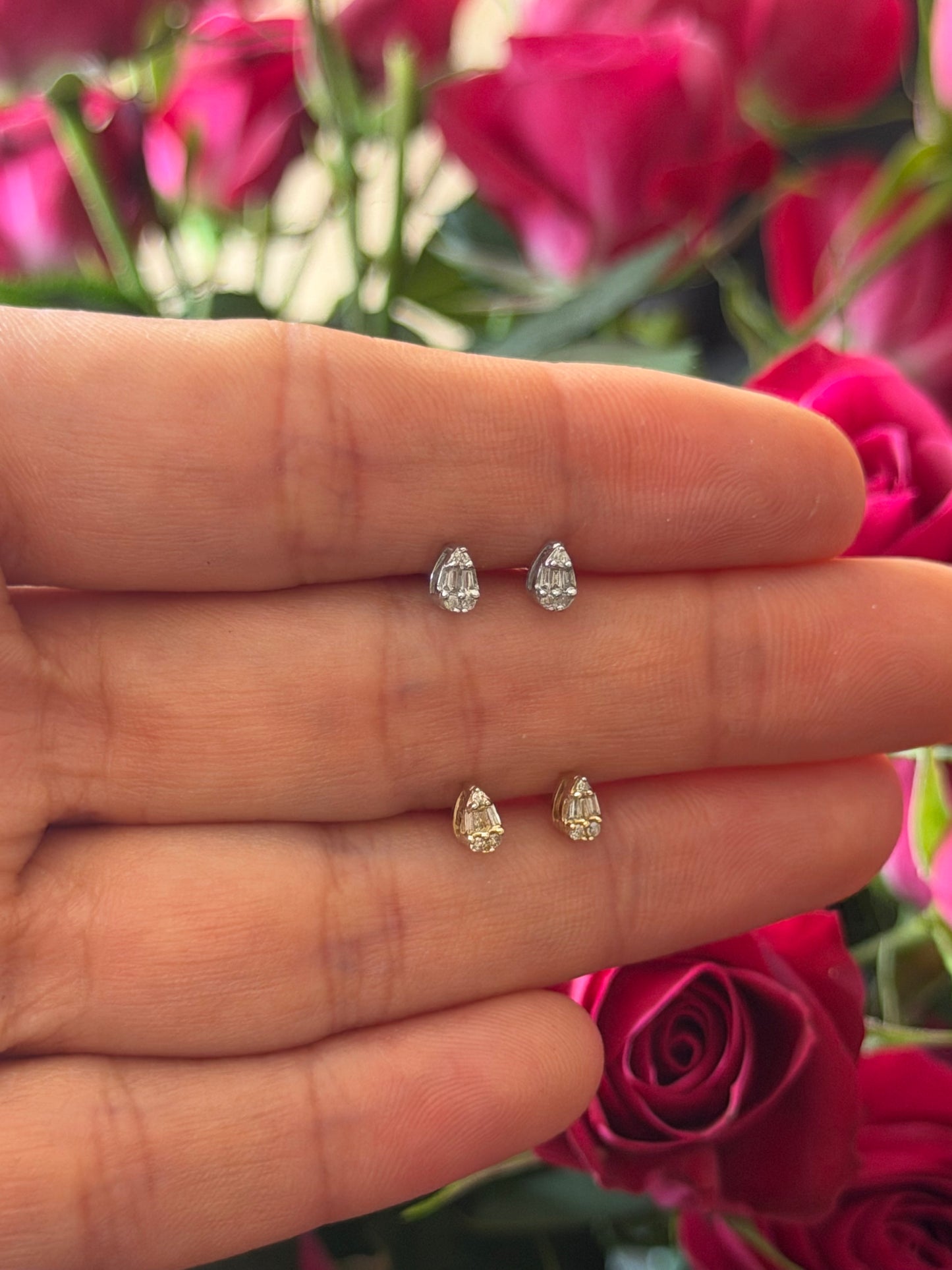 Gota de diamantes oro amarillo