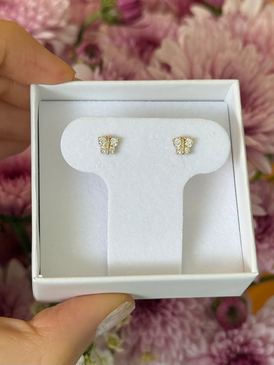 Aretes mariposas cz