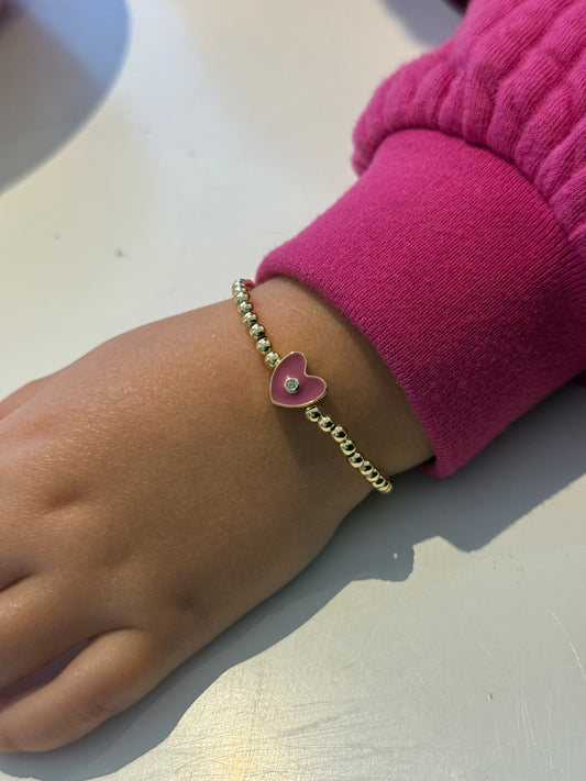 Pulsera corazón cz