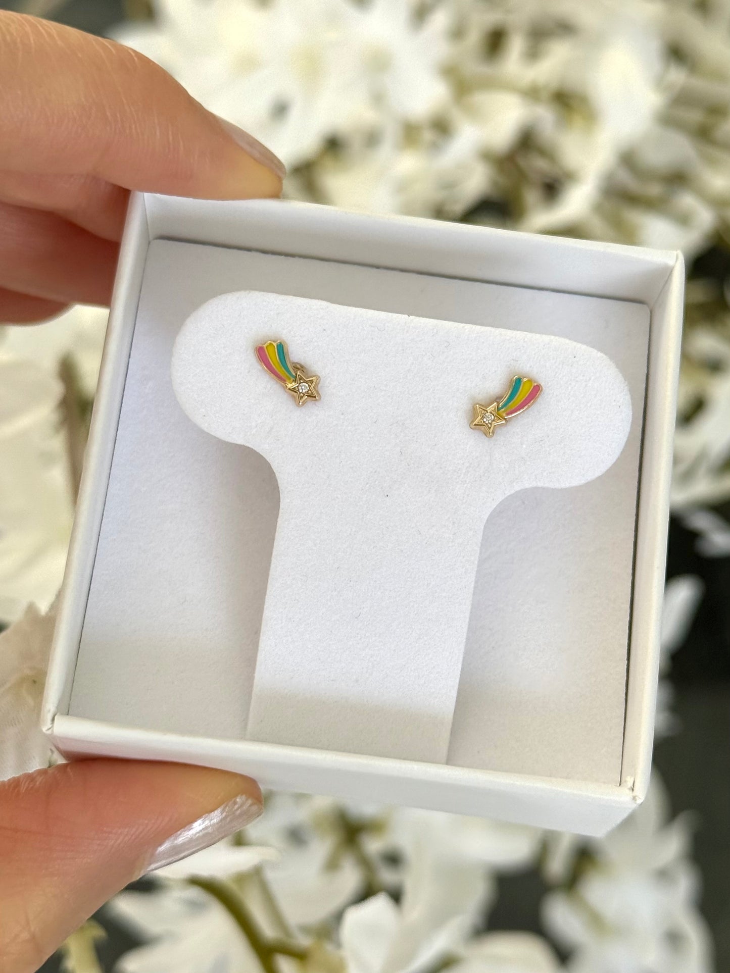 Aretes estrella fugaz