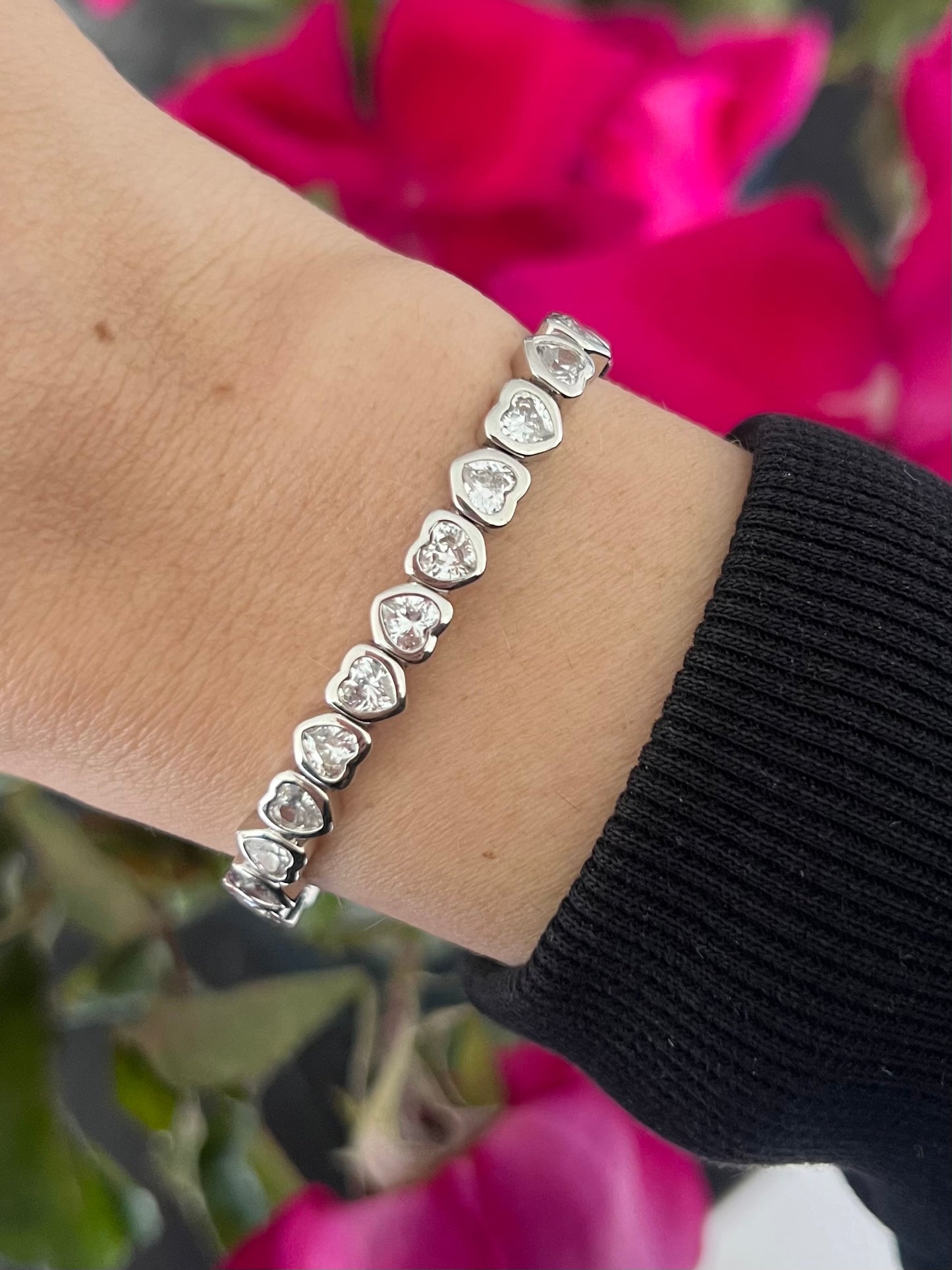 Pulsera corazones stretchy