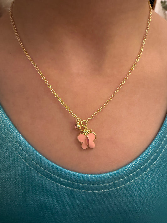 Collar mariposa y cz