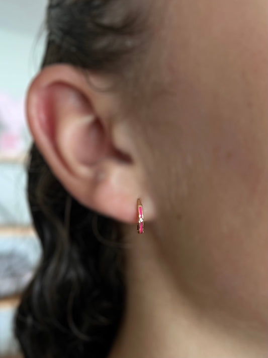 Arracadas Rosa Barbie