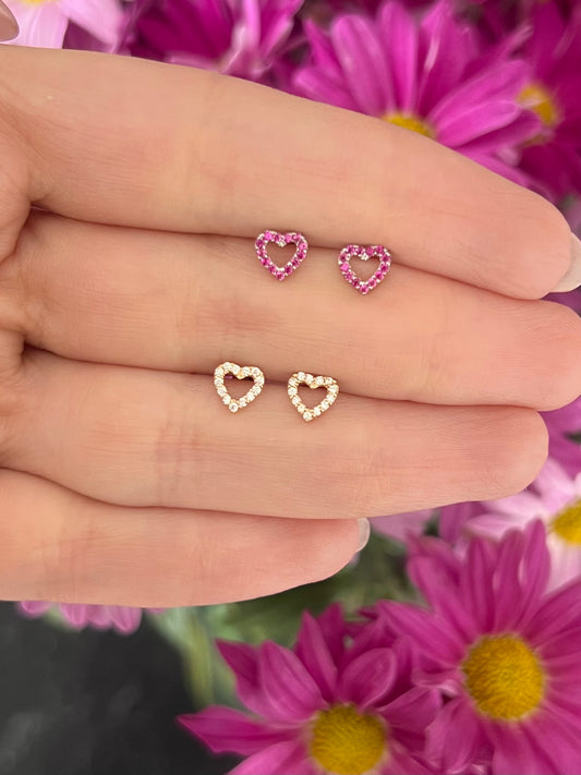 Aretes corazón