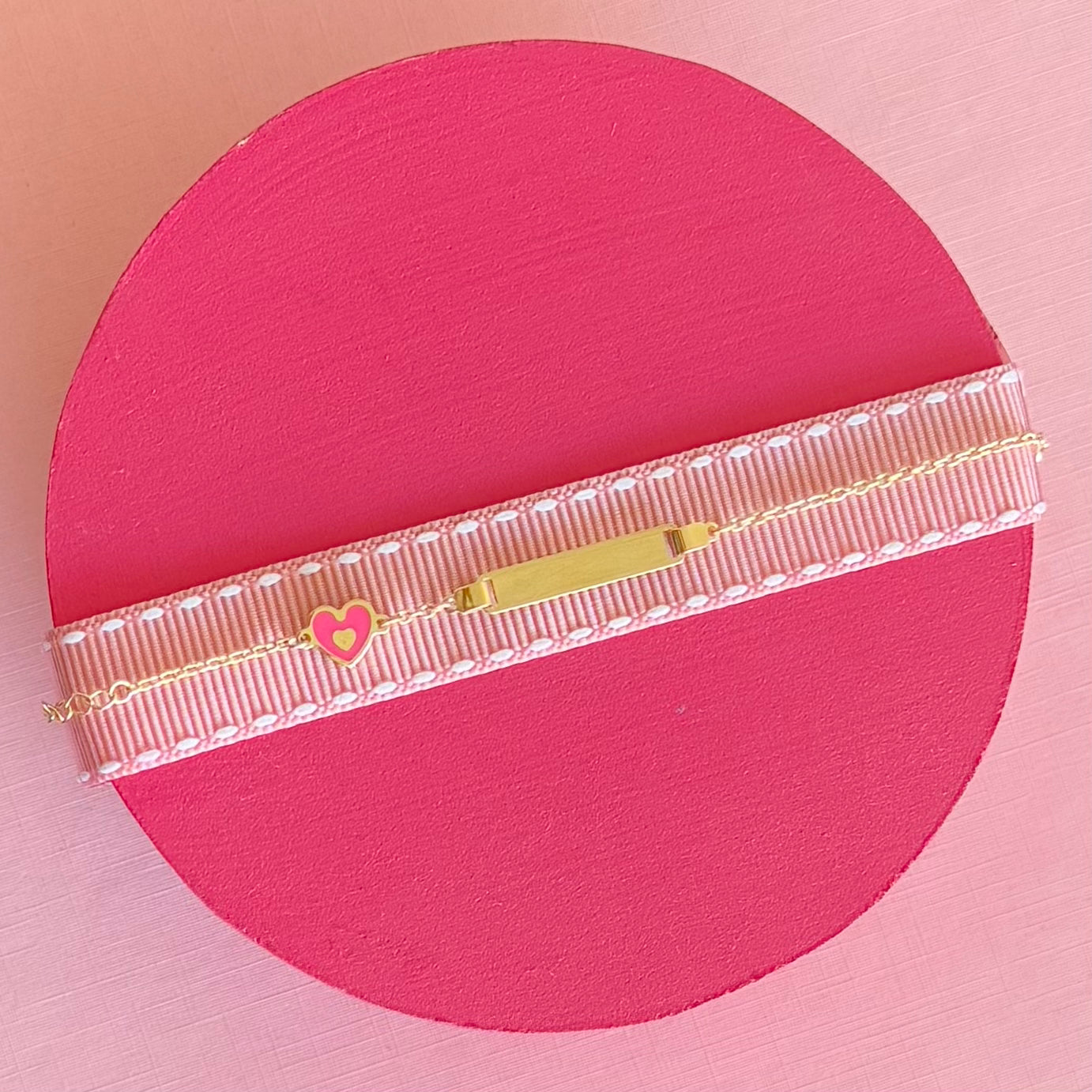 Esclava corazón rosa