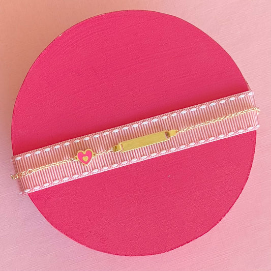 Esclava corazón rosa