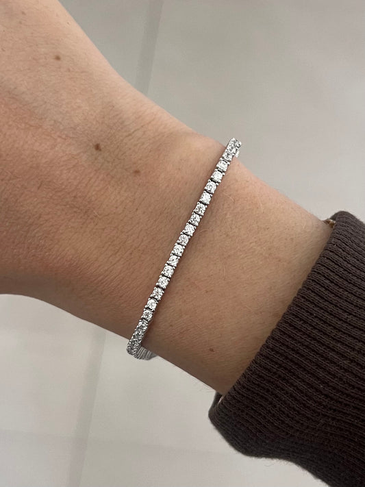 Pulsera tennis delgada