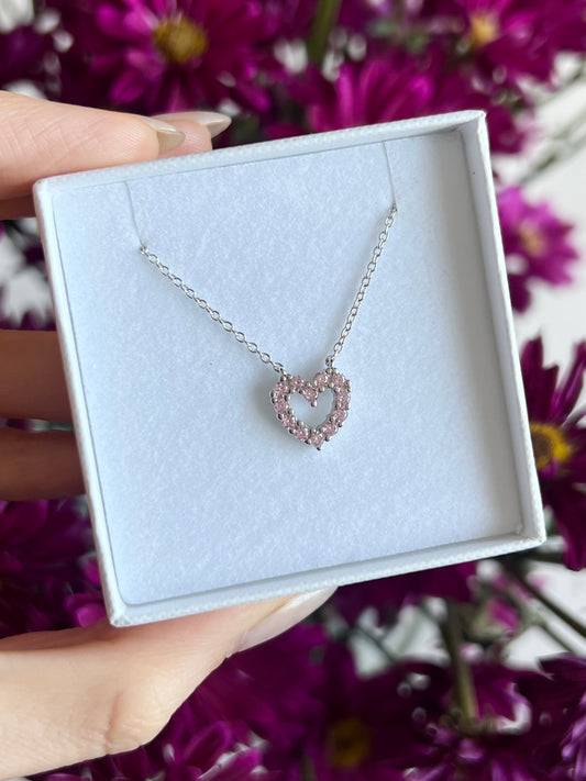 Collar sparkling heart
