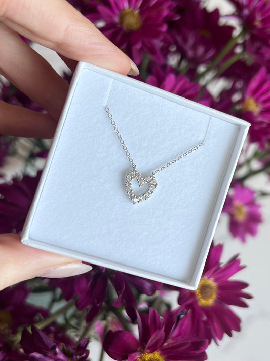 Collar shiny heart