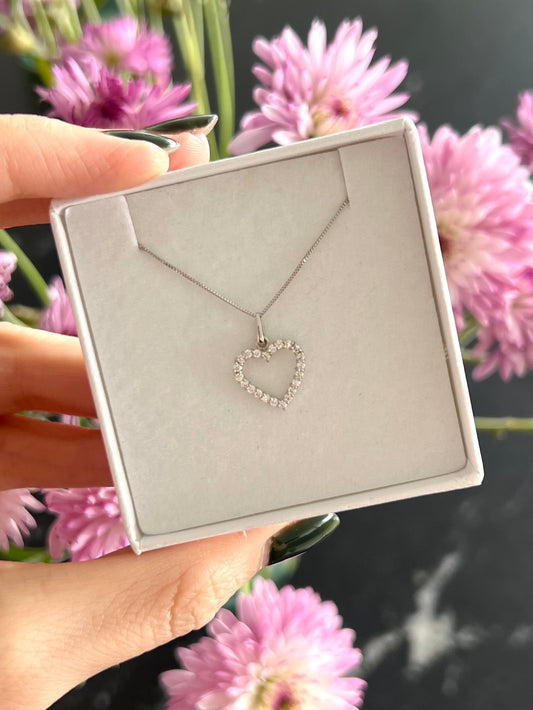 Collar corazón de cz