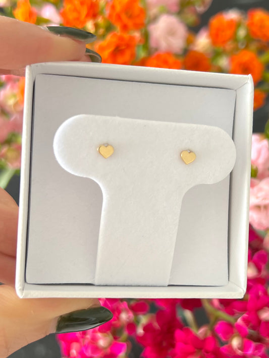 Aretes corazón mini