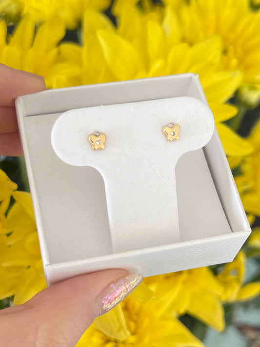 Aretes mariposa mini cz