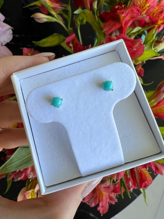 Aretes turquesa 4MM